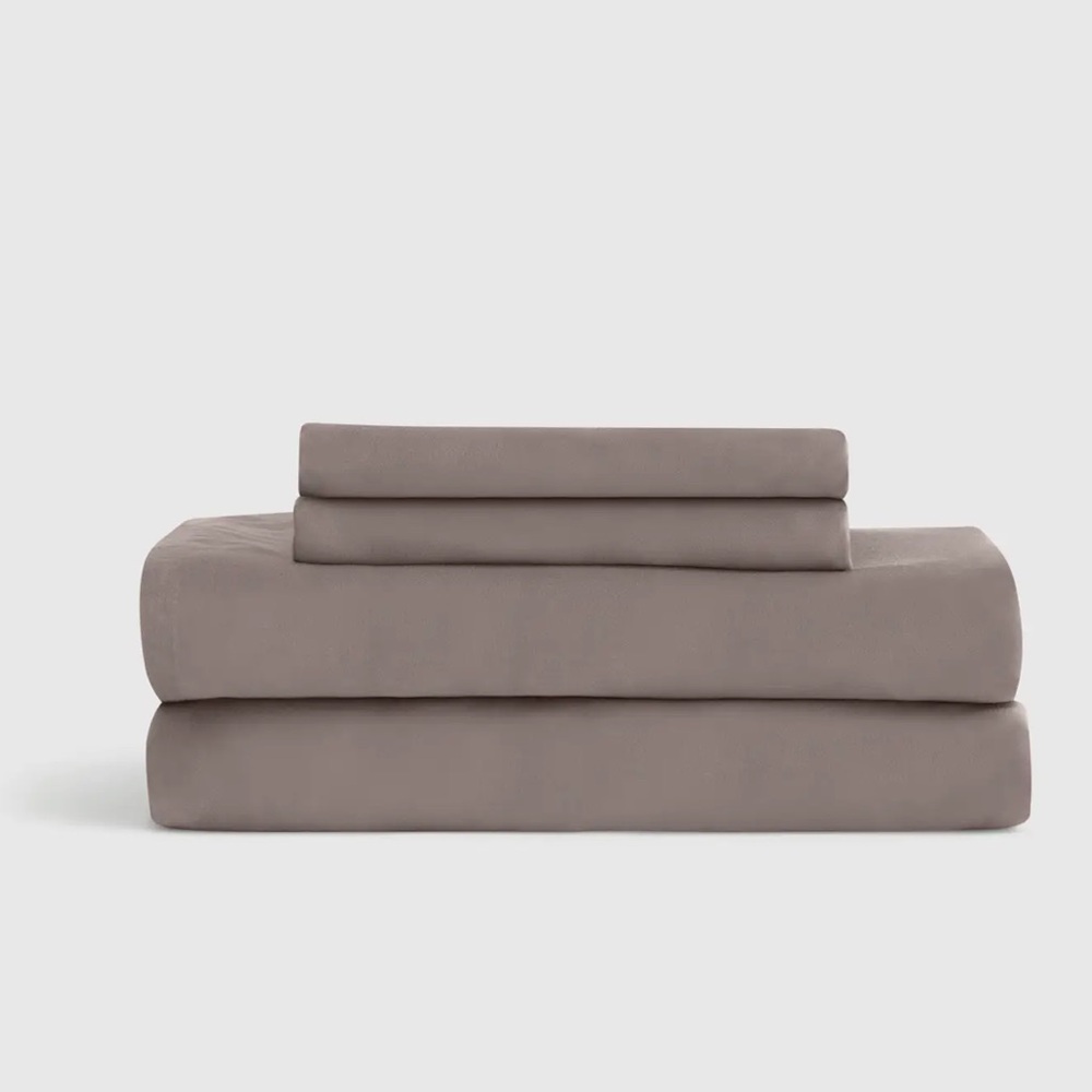 Quince Taupe Cotton Sheet Set